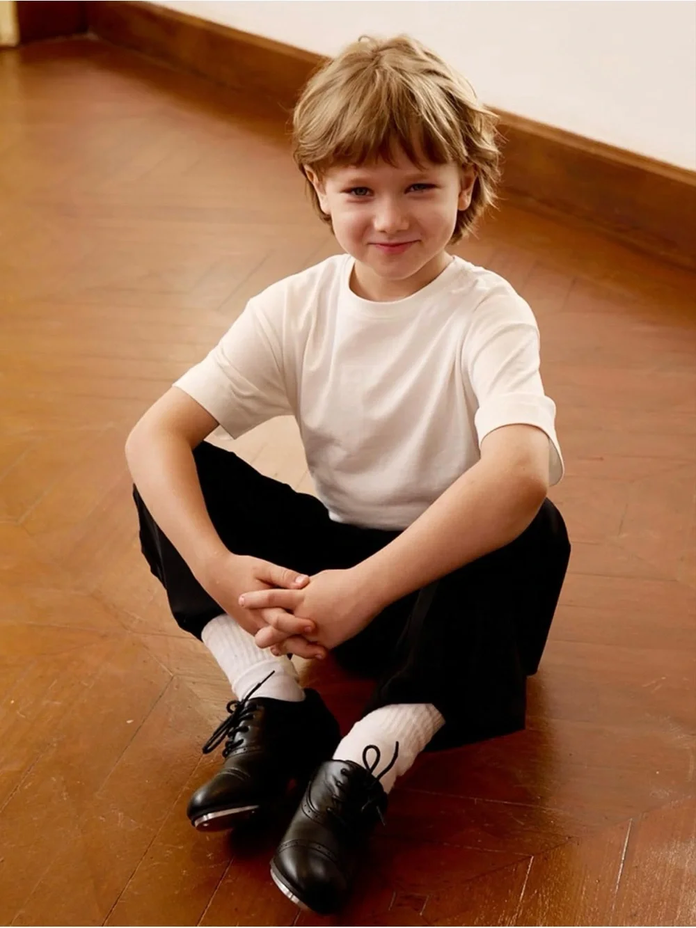 PatPat Kids Dress Oxfords — Black and White